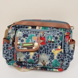 Lily Bloom Who Let the Dogs Out Crossbody Bag Purse